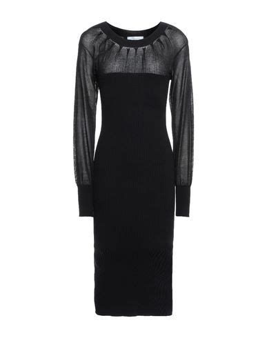 Blumarine Knee Length Dress In Black ModeSens