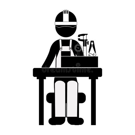 Engineer Silhouette Stock Illustrations Engineer Silhouette