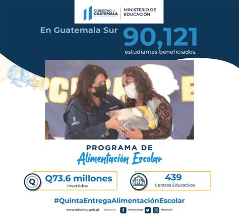 Mineduc Guatemala On Twitter Quintaentregaalimentaci Nescolar En