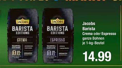 Jacobs Barista Crema Oder Espresso Ganze Bohnen Angebot Bei V Markt