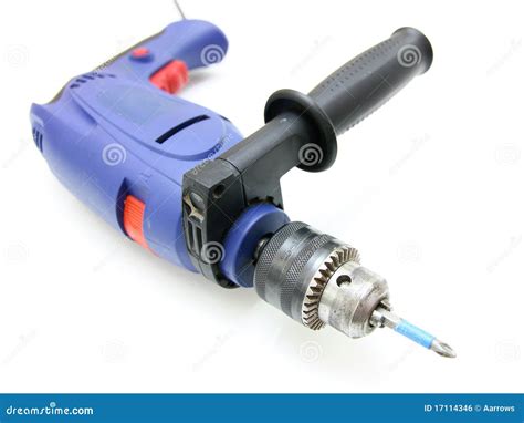 The electric drill stock photo. Image of pointed, hand - 17114346
