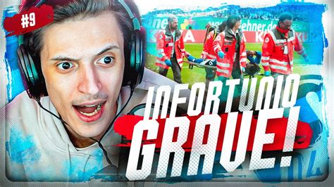 INFORTUNIO GRAVE ZANO CARRIERA 9 FC 24 YouTube