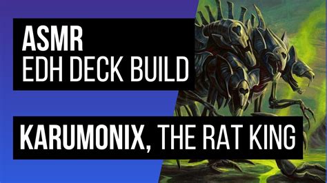 ASMR Magic The Gathering Karumonix The Rat King EDH Deck Build YouTube