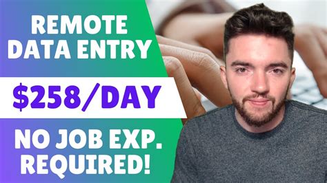 Day Remote Data Entry Jobs No Experience Youtube