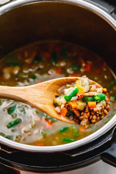 Instant Pot Bacon Lentil Soup Posh Journal