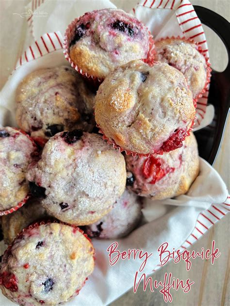 These Light And Fluffy Easy Berry Bisquick Muffins Are Unbelievably