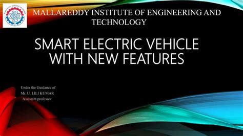 SMART VEHICLE WITH NEW FEATURES | PPT