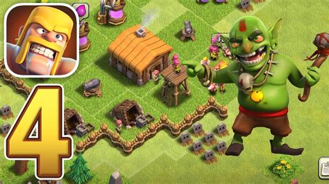 Clash Of Clans New Update Gameplay Walkthrough Part 4 Tutorial Ios