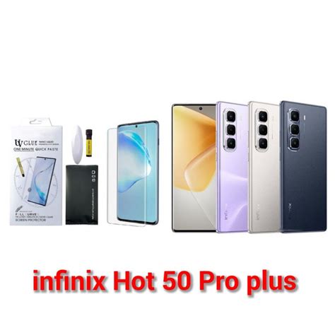 Infinix Hot Pro Plus A GRADE Premium UV Tempered Glass Screen Protector Curved With Liquid