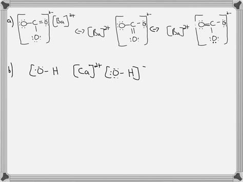 Solved Each Compound Contains Both Ionic And Covalent Bonds Write Ionic Lewis Structures For