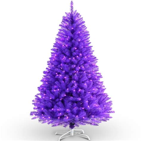 christmas tree lights purple 6