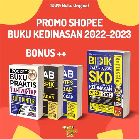 Jual Buku Skd Kedinasan 2022 2023 Bidik 99 99 Lolos Skd Kedinasan