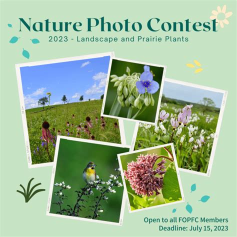 Nature Photography Contest - Entries due July 22 - Friends of Pope Farm Conservancy