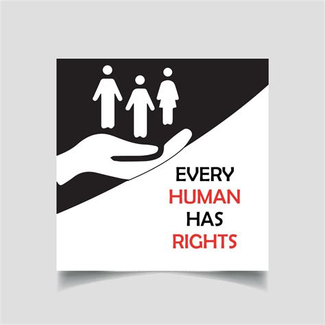 Human Rights Day Social Media Post Design Template 14488354 Vector Art