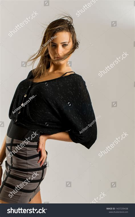 Gorgeous Long Haired Brunette Model Posing Stock Photo Shutterstock