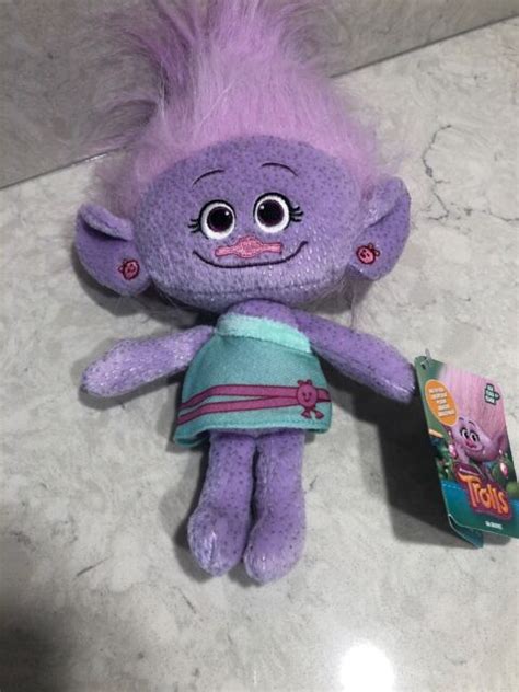 Hasbro Dreamworks Trolls Purple Gia Grooves Troll 13 Plush Stuffed