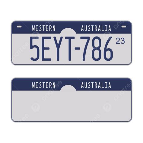 License Plate Vector Template Editable License Plate Number Plate Set