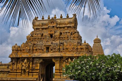 Beautiful Gopuram Of Alagar Kovil Temple Madurai Tamil Nadu Stock Image