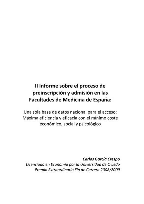 PDF II Informe sobre el proceso de preinscripción y admisión en las