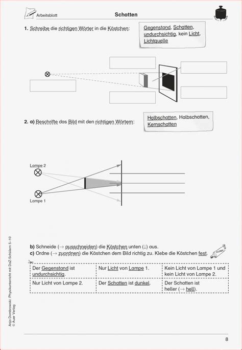 Erschwinglich Physik Schatten Arbeitsblatt Sie Müssen Es Heute