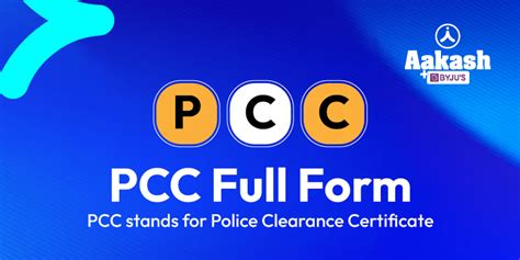 Pcc Full Form Pcc Stands For Police Clearance Certificate