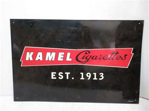 Kamel Cigarettes Tin Sign Albrecht Auction Service