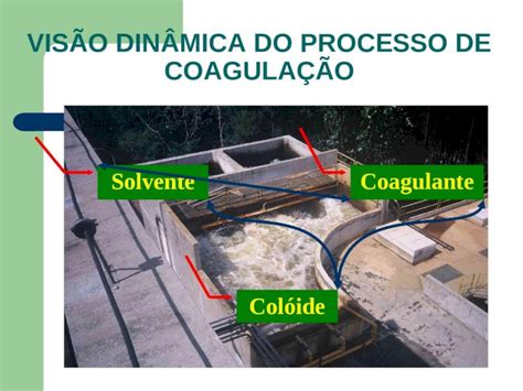 PPT VISÃO DINÂMICA DO PROCESSO DE COAGULAÇÃO Solvente Coagulante