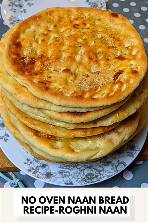 oven naan bread recipe roghni naan  english captions