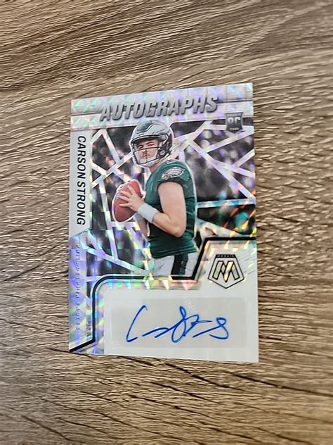 Mosaic Carson Strong Mosaic Prizm Rookie Auto Autograph Rc Ram Cs