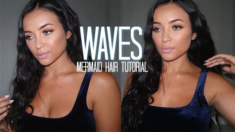 MERMAID WAVES WET LOOK KIM K HAIR TUTORIAL Stephanie Ledda YouTube