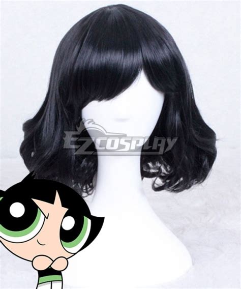 The Powerpuff Girls Buttercup Black Cosplay Wig