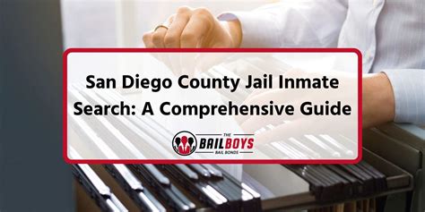 San Diego County Jail Inmate Search (2024) | The Bail Boys