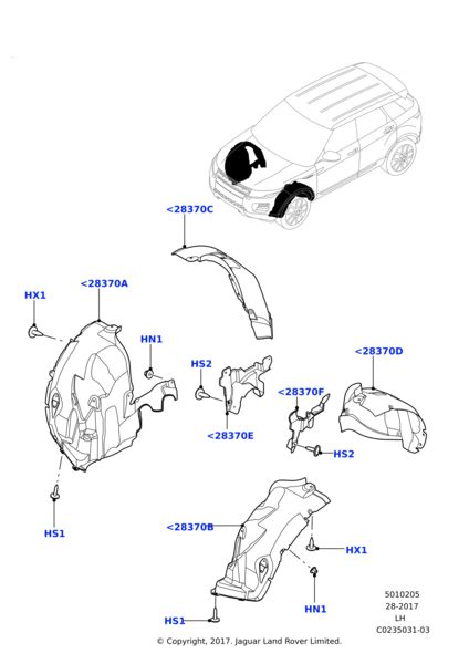 LR069694 - Land Rover Shield - Splash - Wheelhouse | Jaguar Land Rover ...