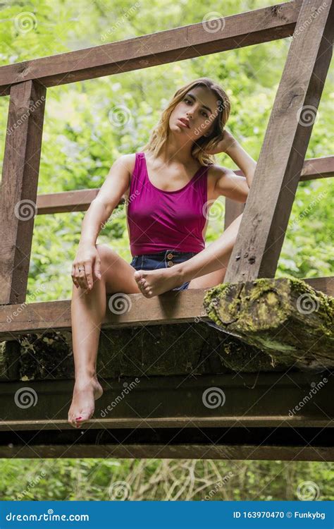 Blonde Travel Concept Blonde Woods Stock Photo Image Of Paradise Beauty