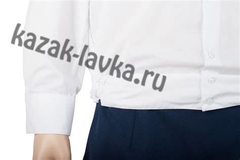 Рубашка форменная, белая с длинным рукавом купить в интернет-магазине