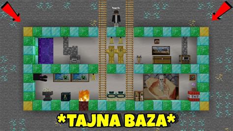 Zbudowałem NAJLEPSZĄ TAJNĄ BAZE w Minecraft YouTube