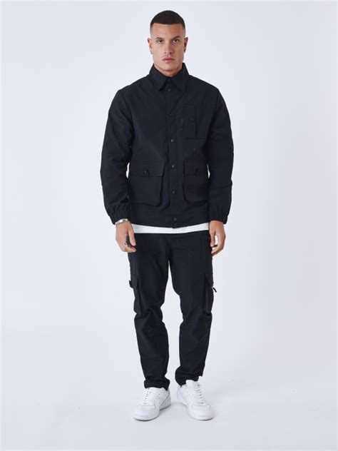 Multi Pocket Workwear Pants Black