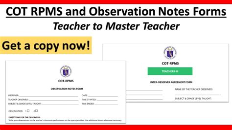 Updated Cot Editable Forms Rpms Sat Trf Tools 2022 For Teacher 1 To