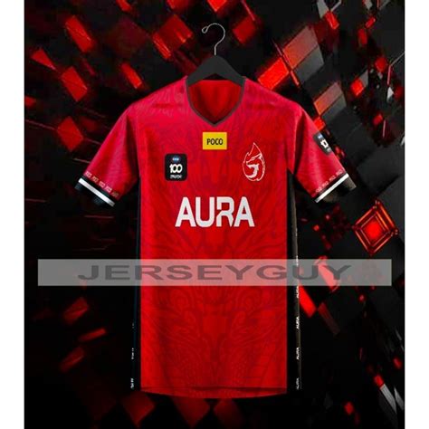 Jual Jersey Aura Fire Mpl S Home Free Nickname Shopee Indonesia