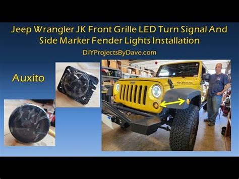 Jeep Front Grille Led Turn Signal Side Marker Fender Lights