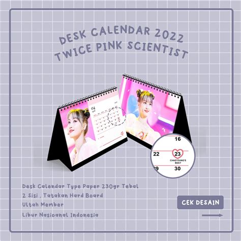 Jual Kalender Twice I Kpop Desk Calendar Twice Season Greeting