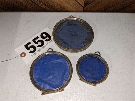 3 Vintage Sterling Silver Picture Frames South Auction