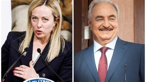 Meloni Incontra Il Generale Haftar A Chigi Migranti Elezioni In Libia