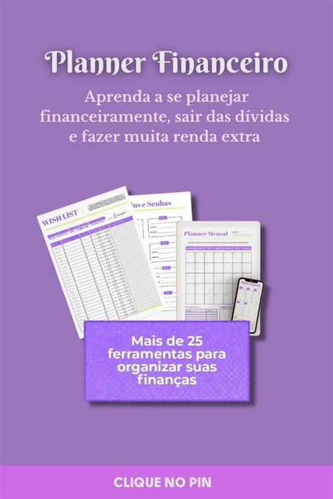 Transforme Sua Vida Financeira Um Planner Financeiro Completo