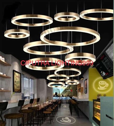 Promo Lampu Gantung Hias Minimalis Led Ring Diameter Cm Meja Makan