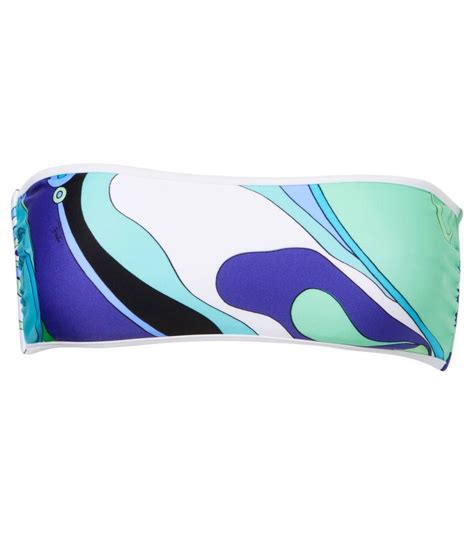 Pucci Orchidee Printed Bikini Top Emilio Pucci