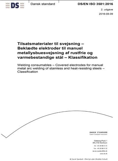 Ds En Iso Welding Consumables Covered Electrodes For