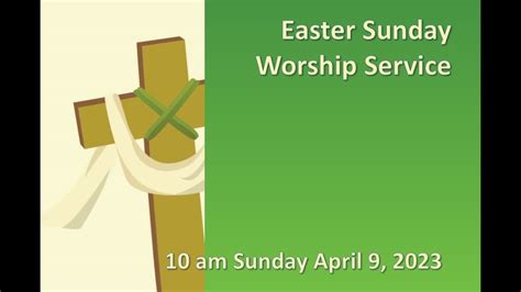 Easter Sunday Worship Service Youtube