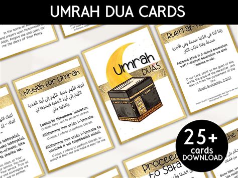 Umrah Dua Cards Printable Islamic Flashcards Islamic Dua Cards Umrah