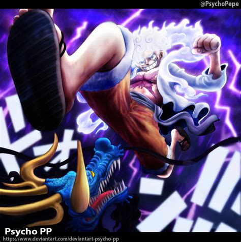 One Piece 1045 - Luffy Gear 5 vs Kaido by DeviantArt-Psycho-PP on ...